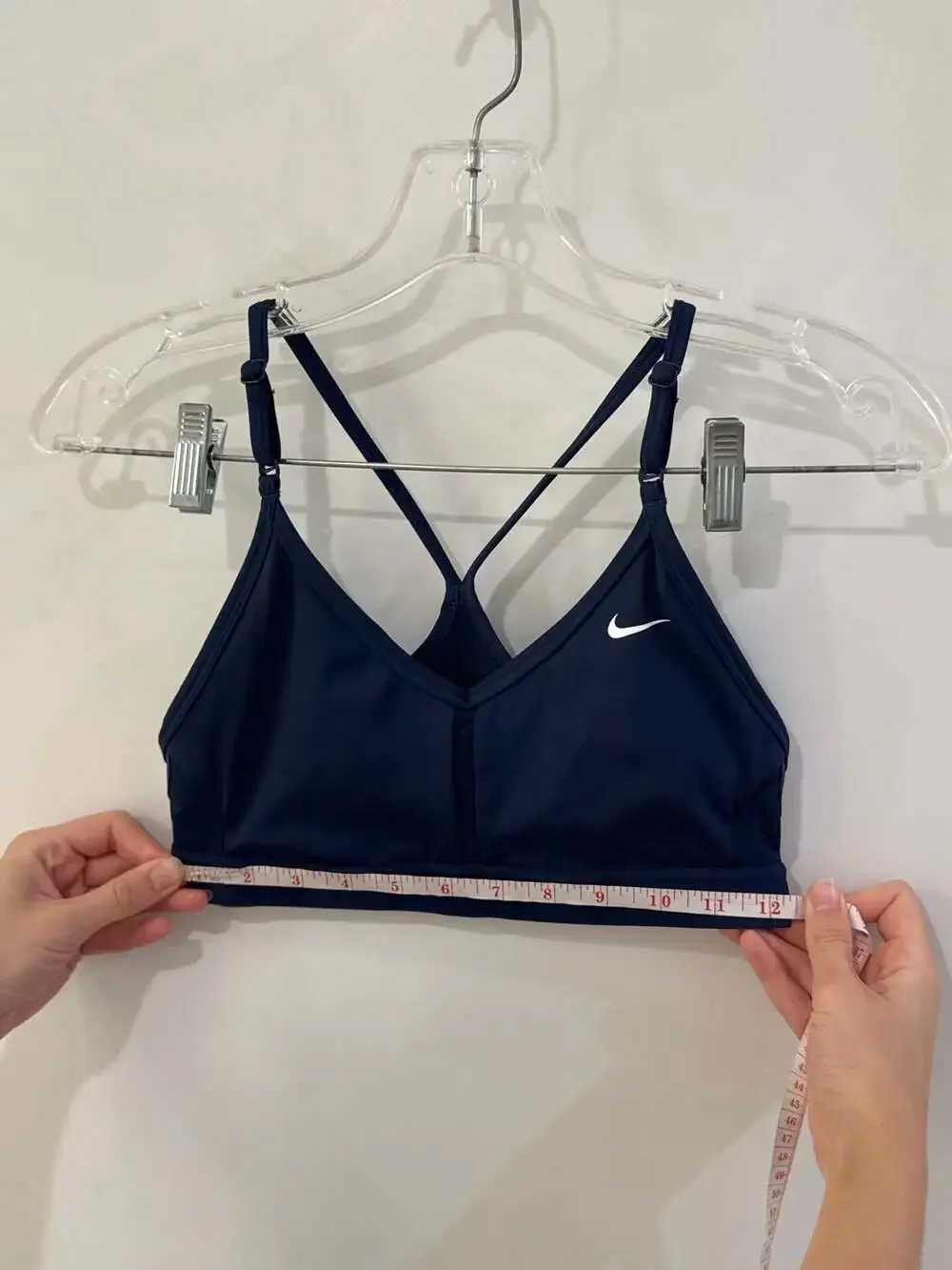 Nike Team Indy V-Neck Sports Bra Women's Small Black DJ8523